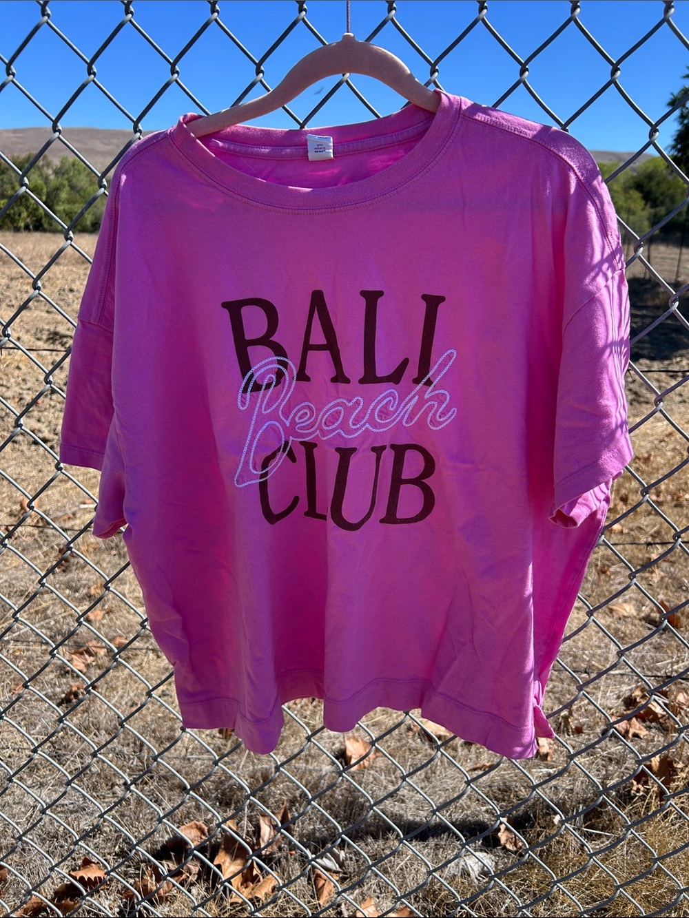 Old Navy Pink "Bali Beach Club" Women’s Graphic Tee